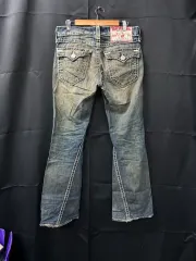 トゥルーレリジョン ジョイ SUPER T ブーツカット デニム パンツ (傷あり)