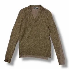ドルチェ&ガッパーナ Vネックセーター DOLCE&GABBANA - ドルチェ&ガッバーナ シルクニット セーター Vネック