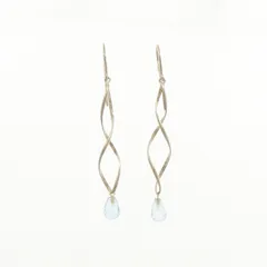 K18YG ブルートパーズ ピアス