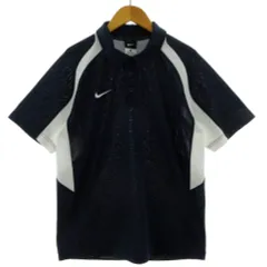 ナイキ NIKE ポロシャツ ロゴ刺繍 半袖 速乾 切替え 配色 ネイビー 紺 ホワイト 白 S