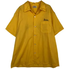 古着 ~70年代 ヒルトン HILTON オープンカラー ボウリングシャツ ボックスシャツ USA製 メンズXL相当/eaa617289