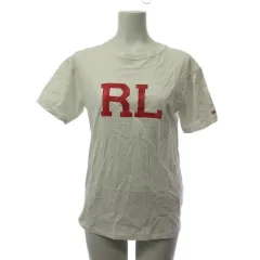 ポロ バイ ラルフローレン Polo by Ralph Lauren Ｔシャツ カットソー ロゴプリント 半袖 白 ホワイト XS