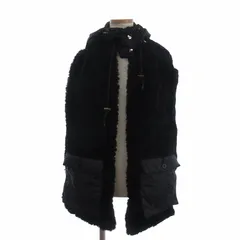 マルニ MARNI ティペット フード ムートン ナイロン 黒 ブラック 小物のサムネイル