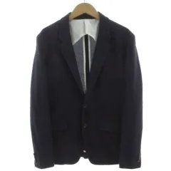 タケオキクチ TAKEO KIKUCHI ジャケット テーラードカラー シングル 2B コットン混 ネイビー 紺 3