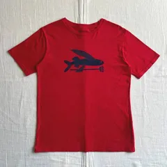 MADE IN MEXICO　メキシコ製　archive　Patagonia　パタゴニア　半袖Tシャツ　カットソー　フライングフィッシュ　トビウオ　魚グラフィック　オーガニックコットン　赤　XL14　Y2K　アウトドア　Flying Fish Cotton-T