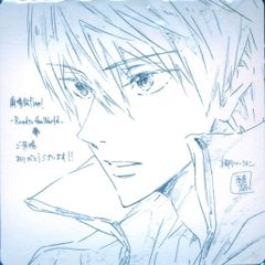 一点物】椿いづみ 直筆サイン入り色紙 俺様ティーチャー 手描き