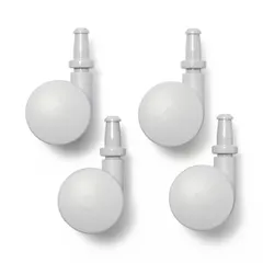 【特価商品】ポリプロピレン 収納ケース用キャスター 4個セット／エラストマー仕様 無印良品 83721107