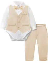 【数量限定】フォーマル 4点セット 紳士風 60-90 男の子 タキシード スーツセット お宮参り 入園式 卒業式 結婚式 誕生日 蝶ネクタイ ロングパンツ