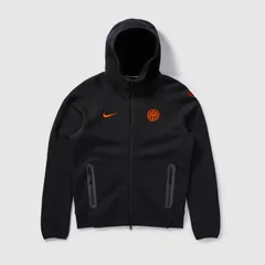 【送料無料・匿名配送】Sサイズ Nike ナイキ インテル 25/26 テックフリース パーカー 黒 オレンジ 2つ星 新品 正規品