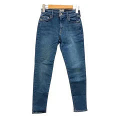 アングリッド UNGRID デニム ジーンズ スキニー ウォッシュ加工 ストレッチ 24 青 インディゴブルー