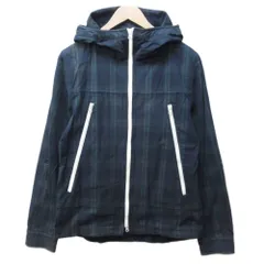 シップスジェットブルー SHIPS JET BLUE パーカ ジャケット チェック コットン ジップアップ L 緑 紺 グリーン ネイビー 系 ■YHS11 1229のサムネイル
