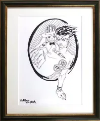 【中古】アニメムック 付属品付)『ジョジョの奇妙な冒険 Part4 ダイヤモンドは砕けない』複製原画 岸辺露伴 -ジョジョ展 in S市杜王町 2017-のサムネイル