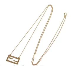 FENDI フェンディ ネックレス エフ イズ 8AH591 ゴールド メタル レディース 美品