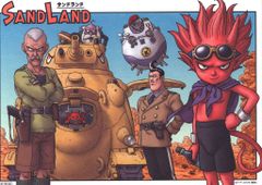 SAND LAND 방문자 특전 토리야마 아키라 신작 A5 아트 보드