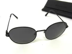 Salvatore Ferragamo フェラガモ サングラス ガンチーニ SF211SK ブラック クリアブラック メタル ユニセックス 超美品