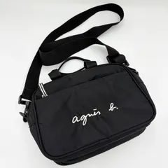 ✨良品✨ agnis b. ENFANT ショルダーバッグ ナイロン ブラック