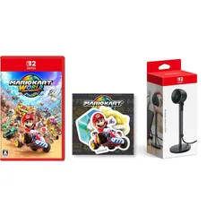 マリオカート ワールド -Switch2 & 【任天堂純正品】Nintendo Switch 2 カメラ 【限定特典】ダイカットホログラムステッカー3種セット 同梱 1