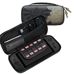 Switch 2 ケース スイッチ2 ケース【全面保護・衝撃吸収・防汚防水】Switch 2収納バッグ スイッチ2キャリングケース ハードポーチ 10枚ゲームカード収納（2.ブラック） 0