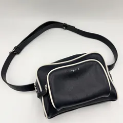 ✨希少✨ agnes b. アニエスベー ショルダーバッグ カメラバッグ ポシェット クロスボディ レザー ネイビー