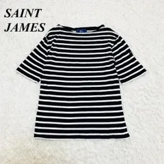 SAINT JAMES ピリアックT 半袖カットソー ボーダー 黒