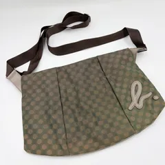 agnes b. voyage アニエスベー ショルダーバッグ 斜めがけ ロゴ 水玉 ドット柄 グリーン レディース クロスボディ