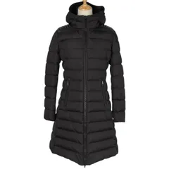 モンクレール MONCLER タレヴ ダウンコート TALEVE ロング 防寒 アウター ダウンコート ブラック レディース 【中古】