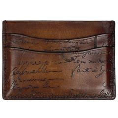 Berluti スクリットカリグラフィ レザー カードケース パスケース