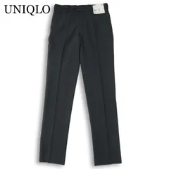 新品 未使用★ UNIQLO ユニクロ 春夏 DRY 感動パンツ★ ウールライク ストレッチ スラックス パンツ Sz.73 メンズ グレー
