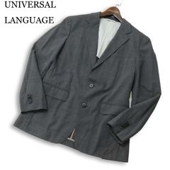 UNIVERSAL LANGUAGE ユニバーサルランゲージ 春夏 背抜き★ REDA 1865 ATTO テーラード ジャケット Sz.46 メンズ グレー