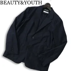 BEAUTY&YOUTH ユナイテッドアローズ 春夏★ TEXBRID コンフォート テーラード ジャケット Sz.M メンズ ネイビー