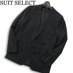 SUIT SELECT スーツセレクト 通年 総裏★ ウール テーラード ジャケット Sz.A7 メンズ 黒 ビジカジ ビジネス