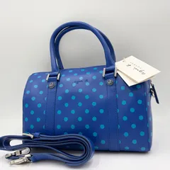 ✨タグ付き✨ 廃盤レア品 アニエスベー ドット ボストンバッグ ブルー