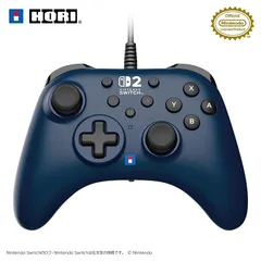 【任天堂ライセンス商品】ホリパッド TURBO for Nintendo Switch? 2, ネイビー【Switch2・Switch両対応】【連射/連射ホールド機能搭載】