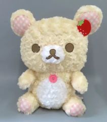 パリのいちごローズチェック ぬいぐるみXLプレミアム コリラックマ