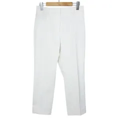 プラステ PLST 20SS リネンブレンドスティックパンツ ストレッチ L 白 ホワイト X