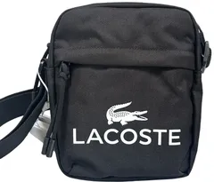 ラコステ LACOSTE クロックスポーツ ミニショルダーバッグ ハンドバック カバン コンパクト ミニマル スタイリッシュ ポケット 小物収納 ストラップ 調節可能 お出かけ 買い物  NU5181ZT 000 (BLACK)