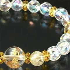 南無妙法蓮華経 金針水晶×黄水晶 天然石 - メルカリ