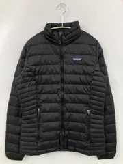 patagonia パタゴニア ダウンジャケット/コート XS ブラック 無地 ブランドロゴ キルティング ショート丈 フードなし ジップアップ