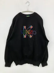 KENZO GOLF ケンゾーゴルフ スウェット 4 ブラック コットン スウェット 前面プリント ブランドロゴ 刺繍 長袖