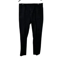 【美品】COMME CA MODELS コムサモデルズ スリムテーパードパンツ ブラック サイズL【Z1801】