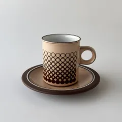 HORNSEA コーラル カップ&ソーサー イギリス ヴィンテージ ホーンジー CORAL 英国 陶器 食器 ビンテージ レトロ ピンク 88582