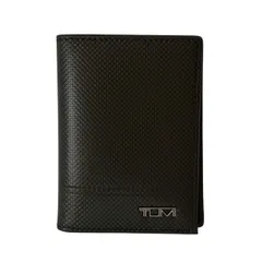 TUMI トゥミ カードケース レザー ブラック シンプル ロゴ入り コンパクト 薄型 名刺入れ 定期入れ メンズ ビジネスのサムネイル