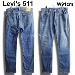 Levi's　リーバイス　511　W91cm / W34 / XL　スリムデニム　ストレッチ　良品　インディゴ　メンズ