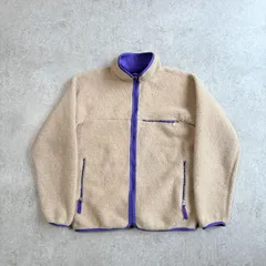 80~90s USA製 patagonia ”No snow” Baby Retro Cardigan 【 lightbeige 】 パタゴニア  ” 雪無し ” ベビーレトロカーディガン ボアフリース 【 ライトベージュ 】