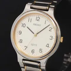 QZ セイコー スピリット 7N01-6A70 アイボリー文字盤 レディース腕時計 2000000 NSK KRK