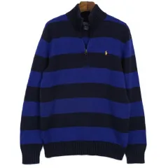 ポロラルフローレン キッズ カラーブロック ジップアップ ニット XL