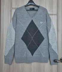 フレッドペリー Vネック ニット(メンズ) L