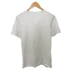 ジルサンダー JIL SANDER Tシャツ カットソー 半袖 Vネック ロゴ 白 ホワイト M276208 IBO87