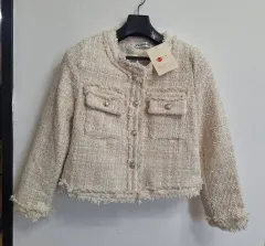 ツイード ジャケット アイボリー ㅡ新品