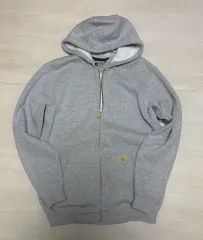 M カーハート ルーズ フィット ミッドウェイト プルオーバー スウェットシャツ ヘザー グレー